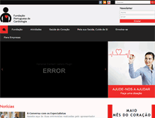 Tablet Screenshot of fpcardiologia.pt